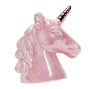 ibasenice Tirelire Licorne Céramique Rose Pot à Économies pour Billets Boîte De Rangement Artistique pour Garçon Fille Décoration De Bureau Et Maison Cadeau Anniversaire Fille