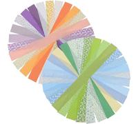 ibasenice Tissus Couture en Coton Confortable et Lavable, Assortiment de 28 Carrés de Tissu Fleuri Multicolore pour Arts et Crafts et Décoration de Vêtements