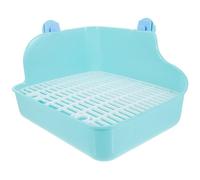 ibasenice Toilettes pour Petits Animaux Entraîneur de Toilette pour Lapin Hamster Chinchilla et Design Équipé de Mur Vert de Vis Aléatoire Couleur Aléatoire Couleur Aléatoire