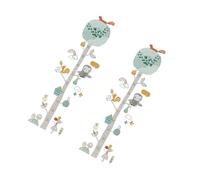 ibasenice Toise Murale Animaux Colorée pour Garçon et Autocollant Amovible PVC Imperméable Décoration Murale Règle de Chambre d'Garçon et Autocollants Solide 1 Lot
