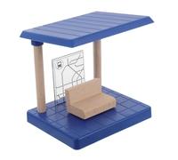 ibasenice Train Bois Gare DIY Accessoires Scène de Bâtiment pour Garçon Fille Stimulez Créativité Problèmes