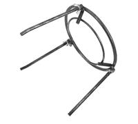 ibasenice Trépied de Barbecue Démontable, Support pour Réchaud de Barbecue, Acier Noir, Structure Triangulaire Robuste, pour Cocotte en Fonte et Casseroles Lourdes, Camping et Cuisson au