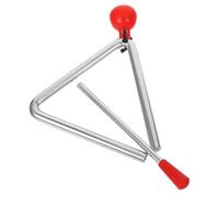 ibasenice Triangle de Percussion Musical Acier avec Batte Instrument Éducatif pour Garçon Fille et Tout Petits Musical Durable pour Développement Coordination et Apprentissage Rythmique
