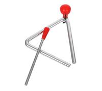 ibasenice Triangle Instrument Acier pour Garçon Fille et Adultes Instrument de Percussion Portable et Educatif pour Développer Du Rythme Coordination Musical Préscolaire