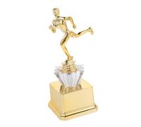 ibasenice Trophée de Course Marathon Doré Léger et Portable Récompense Cérémonie Sportive Coupe Champion pour Compétition et Célébration
