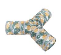 ibasenice Tunnel Pliable pour Lapin Chaton et Hamster pour Petits Animaux de Compagnie Tunnel en Tissu Léger à Trois Voies Accessoire D’Exercice et Cachette Adapté Maison et Habitat