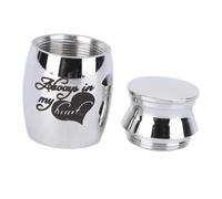 ibasenice urne pour Animaux de Compagnie Souvenir Urnes commémoratives de Patte Pot mémorial incinération urne funéraire Les Cendres d'animaux Peuvent Acier Inoxydable Silver