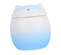 ibasenice urne pour Animaux de Compagnie Urnes pour Cendres urne de crémation pour Animaux de Compagnie Petite urne de Dessin Mini urne commémorative céramique Ciel Bleu