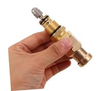 ibasenice Valve de Régulation pour Pompe Nettoyeur Haute Pression Laiton Robuste Réglable pour Contrôle Précis Compatible Universellement avec Accessoires de Nettoyeur