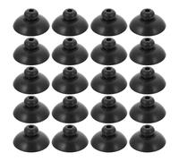 ibasenice Ventouses Noires en Caoutchouc 20 Pcs pour Pompe Submersible D'aquarium Support de Fixation Puissant pour Pompe à Oxygène Accessoires Air Aquarium Fixation Stable et Solide