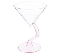 ibasenice Verre à Glace en Verre Transparent pour Dessert - Coupe à Dessert 250 Ml, Bol à Crème Glacée Rose, pour Milk-shake, Yaourt et Boissons, Service de Table pour Maison, Café