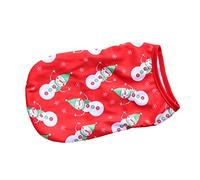 ibasenice Veste pour Chien de Noël Polyester Respirant Motif Joyeux Confortable et Durable pour et Activités Extérieures