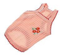 ibasenice vêtements pour Chien Teckel Costumes de Chien Animal de Compagnie Petit Robe petg chienrnet Gilet pour Animaux de Compagnie pour la Maison Chemise de Chiot d'été Coton Polyester
