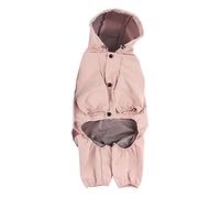 ibasenice Vêtements pour Chiens réfléchissants imperméables il pleut imperméable pour Chien Fraise imperméables pour Animaux de Compagnie Vestes de Pluie pour Chiens Rose