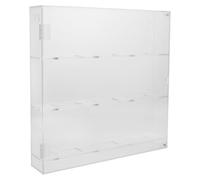ibasenice Vitrine Murale Acrylique Triple Étagère pour Présentation de Palets de Hockey Support Transparent Antipuces Installation Facile pour Collectionneurs et Fans