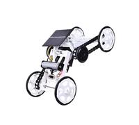 ibasenice Voiture Solaire DIY pour Garçon Fille Véhicule Ingénierie Éducatif à Énergie Solaire Kit de Construction Manuelle pour Apprentissage et Escalade