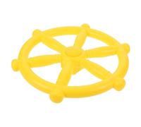 ibasenice Volant Pirate pour Garçon Fille Plastique Jaune Accessoire de Jeux Extérieurs Installation Rapide pour Cabane Les Arbres Aire de Jeux et Balançoire