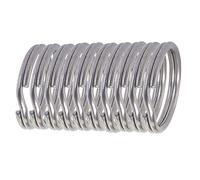 iBasingo 5-10-20 pcs Porte-clés en Titane Porte-clés Anneau Fendu Porte-clés Porte-clés Heavy Duty 16.8 mm Rond pour Couverts Sifflet Voiture Clés de Maison DIY