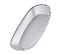 iBasingo Assiette en titane - Vaisselle en métal ultra légère - 25 x 16 cm - Pour camping en plein air - Vaisselle portable - Poisson - Fruits - Snacks - Légumes - Dîner - Assiette carrée - Bol