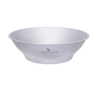 iBasingo Bol en Titane Assiette Bol Ultraléger à Paroi Simple Plat Vaisselle de Camping en Plein Air Ustensiles de Cuisine avec Sac de Transport Ti15165BI