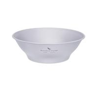 iBasingo Bol en Titane Assiette Bol Ultraléger à Paroi Simple Plat Vaisselle de Camping en Plein Air Ustensiles de Cuisine avec Sac de Transport Ti15164BI