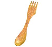 iBasingo Couverts de camping 3 en 1 en titane - Spork ultra léger - Sac à dos - Vaisselle - Cuillère - Fourchette - Couteau - Combinaison - Couverts de voyage - Couverts de voyage - Ti1064T (rouge)