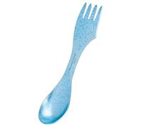 iBasingo Couverts de camping en titane 3 en 1 Spork ultra légers Sac à dos Vaisselle Cuillère Fourchette Couteau Combinaison de voyage Couverts de pique-nique Couverts de voyage Ti1064T (bleu)
