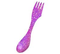 iBasingo Couverts de camping en titane 3 en 1 Spork ultra légers Sac à dos Vaisselle Cuillère Fourchette Couteau Combinaison Ensemble de couverts de voyage Couverts de pique-nique Couverts de voyage