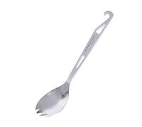 iBasingo Cuillère Spork 3 en 1 en Titane Avec Décapsuleur Vaisselle D'extérieur Couverts De Camping Couverts De Pique-nique Ustensiles De Voyage Avec Sac à Cordon