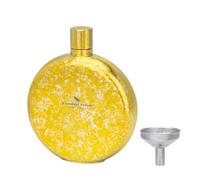 iBasingo Flasques en titane de 180 ml - Multicolore - Portable - Ronde - Bouteille de vin et de whisky avec entonnoir - Anti-fuite - Flasque pour alcool - Légère pour les voyages et les randonnées