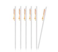 iBasingo Lot de 6 piquets de tente en alliage de titane de 35 cm - Piquets de tente robustes pour camping en plein air - Clous de tente longs et durables - Ti4012P35L