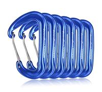 iBasingo Mousquetons 12KN ultra résistants en forme de D - Mousqueton en aluminium non verrouillable et solide - Fermoir à boucle pour sac à dos - Pour camping, randonnée, pêche - BV1026