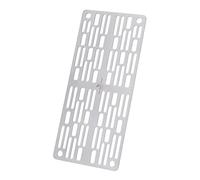 iBasingo Ti2023C Grille de barbecue en titane pur TA1 de 2 mm, ultra légère et résistante à la chaleur, sans déformation, avec trous de fixation, accessoire de camping pour randonnée, randonnée, feu