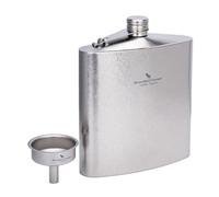 iBasingo Ti3265D Flasque en titane 1400 ml avec couvercle anti-perte et entonnoir en titane pour Bushcraft Randonnée Pêche Bouteille de vin d'eau légère de grande capacité avec sac de transport