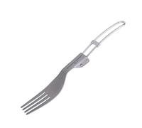 iBasingo Titane Cuillère Pliante Fourchette Spork Camping en Plein Air Couverts Légers Vaisselle Portable Ustensiles De Voyage