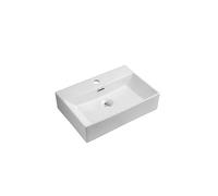 iBathUK Lavabo moderne à suspendre au mur rectangulaire en céramique