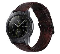 iBazal Bracelet Galaxy Watch 42mm/Active 2 40mm 44mm Bandes Cuir Band 20mm Compatible avec Samsung Galaxy Watch 5 40mm 44mm/5 Pro 45mm/4/4 Classic 42mm 46mm/Galaxy 3 41mm/Huawei GT3 GT2 42mm - Marron