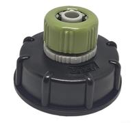 IBC Adaptateur de conversion de réservoir S60 x 6 vers tuyau d'arrosage 1/2" avec interface 3/4 BSPF pour une distribution d'eau constante dans les systèmes de serre