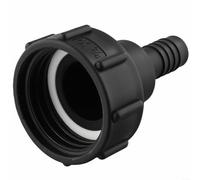 IBC Adaptateur de tuyau de réservoir d'eau FS60 x 20 mm pour tonneaux de jardin, verrouillage à came raccord rapide pour tuyaux d'aspiration agricoles et industriels, outil de montage en plastique
