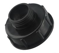 IBC Adaptateur réducteur S100 x 8 femelle vers connecteur fileté mâle DN60 Raccord de réservoir en plastique pour système de stockage d'eau Noir 100 x 100 x 70 mm