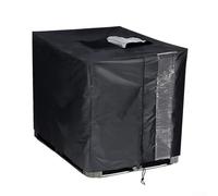 IBC Bâche de protection solaire pour réservoir d'eau 300L 600L 800L 1000L avec ouverture en matériau Oxford 420D et fenêtre de surveillance transparente (600L)