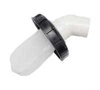 IBC Couvercle de filtre à eau de pluie en maille de nylon lavable et réutilisable pour sac fourre-tout DN75, options 90°/45° (noir 165-2)