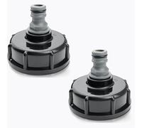 IBC Raccord Cuve 1000 Litres，Bouchon Cuve 1000l 2 Pièces, S60x6,Adaptateur Cuve 1000l 3/4" Diamètre De Sorti Raccord Mamelon 60 mm,