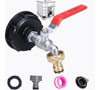 IBC Robinet Cuve 1000l, Bouchon Cuve 1000l 1/2,Raccord Cuve 1000 litres,s60 x 6 IBC Adaptateur Robinet Cuve 1000l Plastique 1/2"