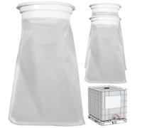 IBC Tote Filter 3Pcs 5.3" x 250mm IBC Lid Filter Fine Mesh Rain Barrel Nylon Washable Reusable Replacement Rain Water Barrel Screen