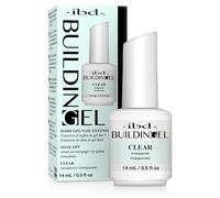 IBD Building Gel Clear, paquet de 1 (14 ml) - MADE IN USA - Gel de construction LED/UV 2-en-1 pour l'extension des ongles