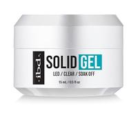 IBD Colle gel solide 15 ml - Fabriqué aux États-Unis - Colle gel solide LED/UV pour faux ongles en gel doux et Nail Art 3D