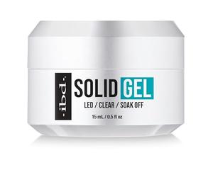 IBD Colle gel solide 15 ml - Fabriqué aux États-Unis - Colle gel solide LED/UV pour faux ongles en gel doux et Nail Art 3D