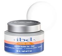 IBD Hard Gel - LED/UV Builder Gel Clear, 1er Pack (1 x 56 g) - MADE IN USA - Gel de construction premium pour ongles, transparent
