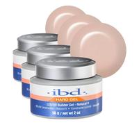 IBD Hard Gel - LED/UV Builder Gel Natural II, 3 paquet (1 x 56 g) - MADE IN USA - Construction d'ongles à la maison - sans rendez-vous et sans salon de manucure bruyant